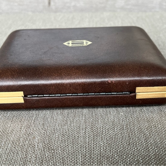 VTG Bulova Accutron Quartz Empty Watch Box Brown 5.6"x4.5"x1.2" - Picture 4 of 11